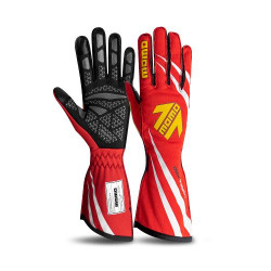 Race gloves MOMO CORSA PRO with FIA homologation (external stitching) red