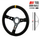 Volanty 3 ramenný športový volant RRS Monte Carlo F65, 350mm, koža, 65mm odsadenie, čierna/žltá | race-shop.sk