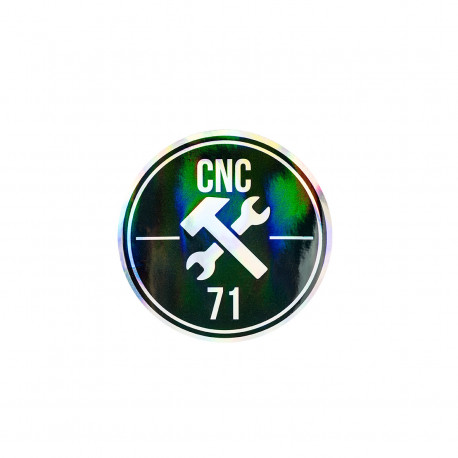 Nálepky Sticker CNC71 HOLO 15cm | race-shop.sk