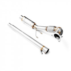 Downpipe for AUDI A3 8P 1.8, 2.0 TFSI + SILENCER