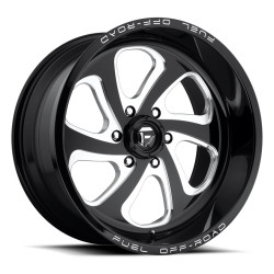 Fuel D587 FLOW disk 18x9 8x165.1 125.1 ET-12, Gloss black