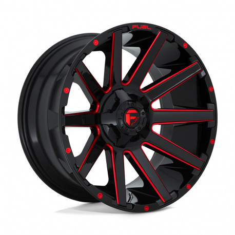 ALU disky Fuel Fuel D643 CONTRA disk 24x14 6x135/6x139.7 106.1 ET-75, Gloss black | race-shop.sk
