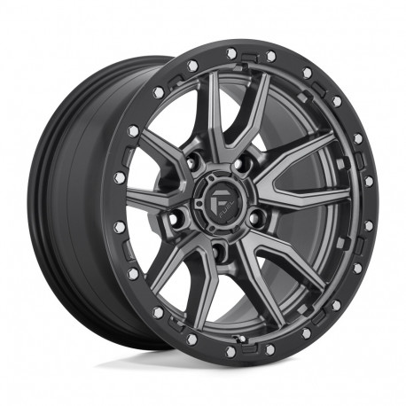 ALU disky Fuel Fuel D680 REBEL disk 17x9 5x127 71.5 ET-12, Matte gun metal | race-shop.sk