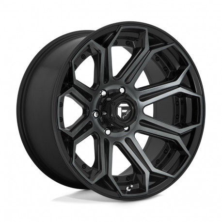 ALU disky Fuel Fuel D704 SIEGE disk 22x10 6x135 87.1 ET-18, Black | race-shop.sk