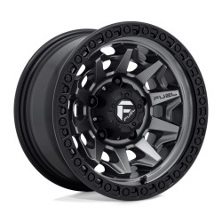 Fuel D716 COVERT disk 15x8 5x139.7 108 ET-12, Matte gun metal
