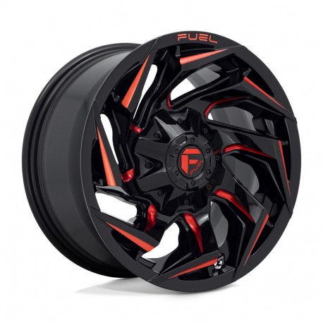ALU disky Fuel Fuel D755 REACTION disk 18x9 8x180 124.2 ET1, Gloss black | race-shop.sk
