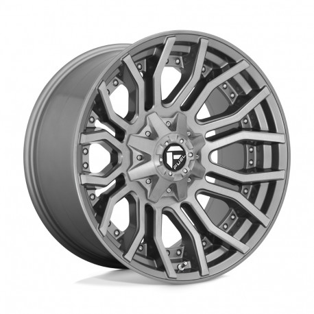 ALU disky Fuel Fuel D713 RAGE PLATINUM disk 20x10 8x180 124.2 ET-18, Gunmetal | race-shop.sk