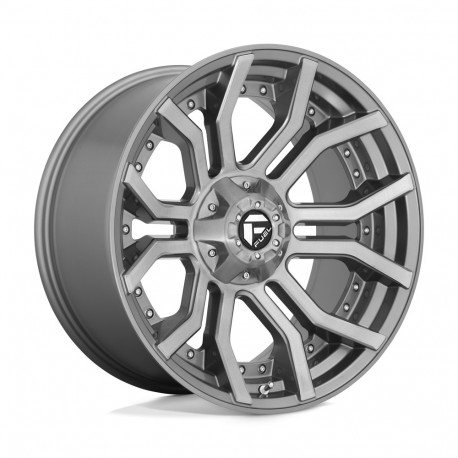 ALU disky Fuel Fuel D713 RAGE PLATINUM disk 22x10 6x135/6x139.7 106.1 ET-18, Gunmetal | race-shop.sk
