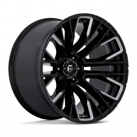 ALU disky Fuel Fuel D849 REBAR disk 22x12 6x139.7 106.1 ET-44, Gloss black | race-shop.sk