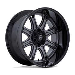 Fuel DARKSTAR disk 24x12 5x114.3/5x127 78.1 ET-44, Matte gunmetal