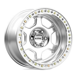 KMC KM233 HEX BEADLOCK disk 20x10 6x139.7 108 ET-48, Silver