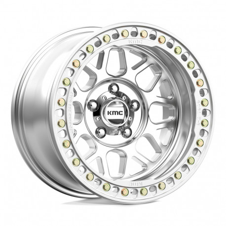 ALU disky KMC KMC KM235 GRENADE CRAWL BEADLOCK disk 18x9 5x127 71.5 ET-24, Silver | race-shop.sk