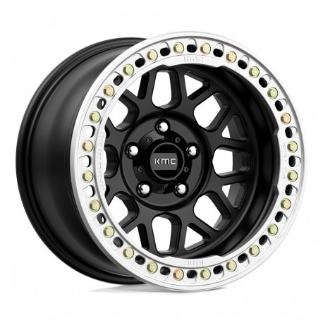 ALU disky KMC KMC KM235 GRENADE CRAWL BEADLOCK disk 18x9 6x139.7 108 ET10, Satin black | race-shop.sk