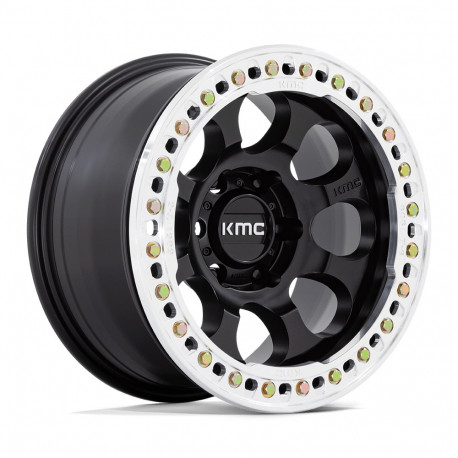 ALU disky KMC KMC KM237 RIOT BEADLOCK disk 17x8.5 6x135 87.1 ET0, Satin black | race-shop.sk