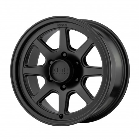 ALU disky KMC KMC KM301 TURBINE disk 17x9 5x127 83.06 ET-12, Satin black | race-shop.sk