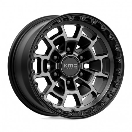 ALU disky KMC KMC KM718 SUMMIT disk 17x8.5 6x139.7 106.1 ET0, Satin black | race-shop.sk