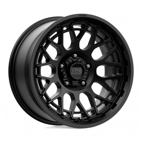 ALU disky KMC KMC KM722 TECHNIC disk 18x9 5x127 71.5 ET18, Satin black | race-shop.sk