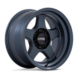 KMC KM728 LOBO disk 17x9 5x127 71.5 ET-38, Metallic blue