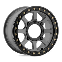 KMC Powersports KS234 ADDICT 2 BEADLOCK disk 15x6 4x156 132 ET38, Satin gray