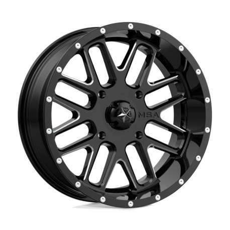 ALU disky MSA MSA Offroad disks M35 BANDIT disk 22x7 4x156 132 ET0, Gloss black | race-shop.sk