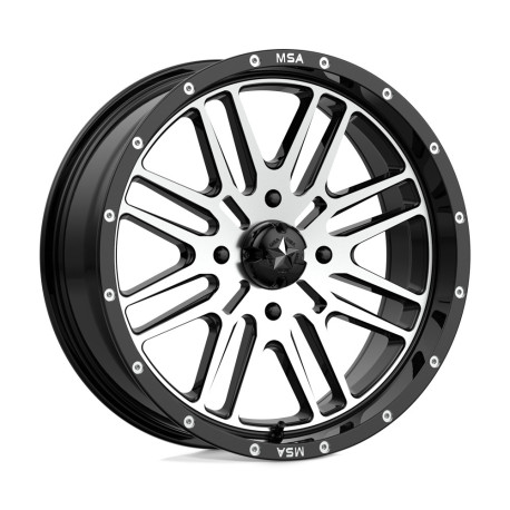 ALU disky MSA MSA Offroad disks M38 BRUTE disk 18x7 4x156 132 ET10, Gloss black | race-shop.sk