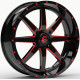 ALU disky Fuel Fuel UTV D650 MAVERICK UTV disk 20x7 4x156 132 ET13, Gloss black | race-shop.sk