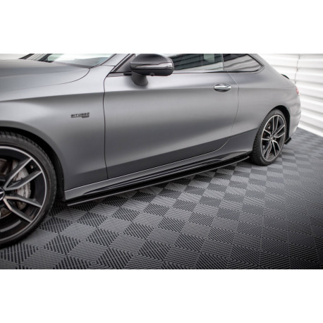 Body kit a vizuálne doplnky street pro difúzory bočných prahov + klapky Mercedes-Benz c43 coupe c205 facelift | race-shop.sk