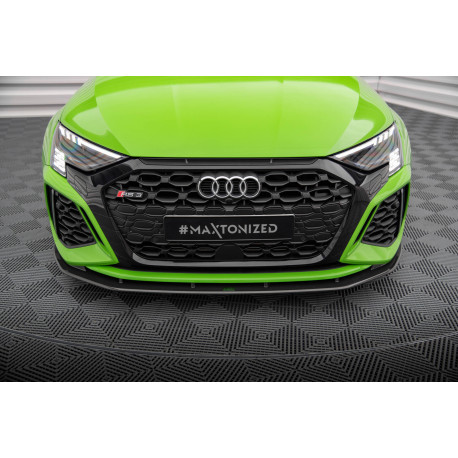 Body kit a vizuálne doplnky MAXTON DESIGN predný splitter pre Audi RS3 8Y, karbón | race-shop.sk