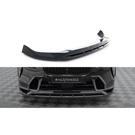 Body kit a vizuálne doplnky MAXTON DESIGN predný splitter pre BMW X7 M-Pack G07 Facelift, lesklá čierna | race-shop.sk