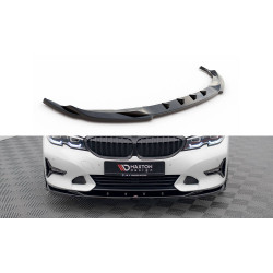 MAXTON DESIGN predný splitter pre BMW 3 Sport Line G20 / G21, lesklá čierna, V2