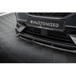 MAXTON DESIGN predný splitter pre Cupra Formentor Mk1, lesklá čierna, V4
