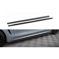 MAXTON DESIGN difúzory prahov pre BMW 4 Coupe M-Pack F32, lesklá čierna, V3