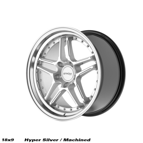 ALU disky STROM STROM DS-05 disk 18x9.5 5x114 73.1 ET15, Hyper Silver | race-shop.sk