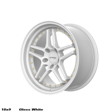 ALU disky STROM STROM DS-05 disk 18x9 5x114 73.1 ET33, Gloss White | race-shop.sk