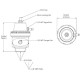 Regulátory tlaku paliva (FPR) TURBOSMART FPR8 fuel pressure regulator (AN8) | race-shop.sk