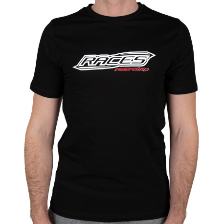 Tričká Tričko RACES NIGHT VIBE, čierna | race-shop.sk