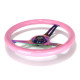 Akcie 3 ramenný športový volant NRG Classic, 350mm, drevo, 38mm odsadenie, ružová/neon | race-shop.sk