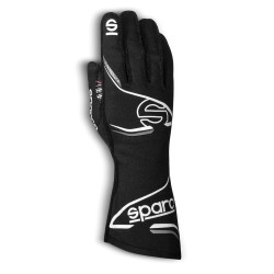 Závodné rukavice Sparco ARROW+ s FIA (vonkajšie šitie) čierne