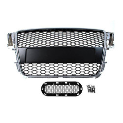 Maska Audi A5 8T RS-Style Chróm-čierna 07-10 PDC