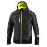 SPARCO Men's Technical SOFT-SHELL with Hood - grey/yellow