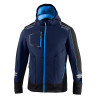 SPARCO Men's Technical SOFT-SHELL with Hood - blue
