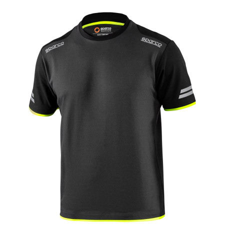 Tričká SPARCO Teamwork t-shirt for man - čierna/žltá | race-shop.sk