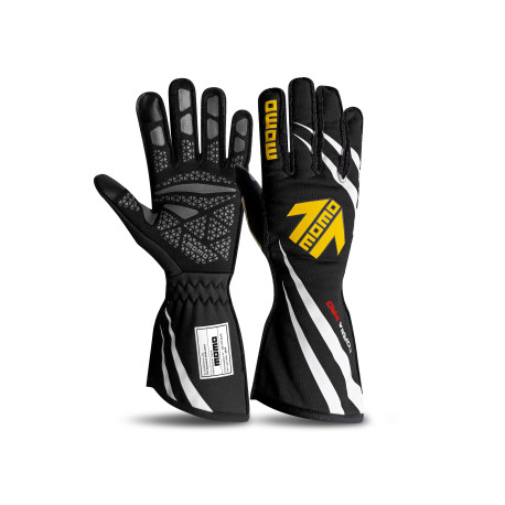 Rukavice Race gloves MOMO CORSA PRO with FIA homologation (external stitching) black | race-shop.sk
