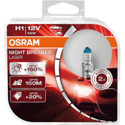 Osram halogénové žiarovky NIGHT BREAKER LASER H1 (2ks)