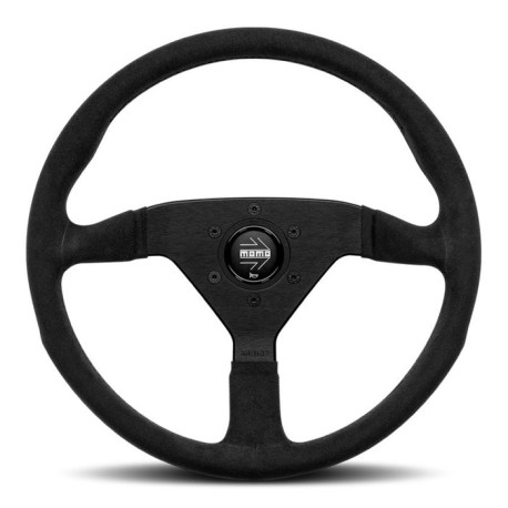 Volanty 3 spoke steering wheel MOMO MONTECARLO 350mm, alcantara, black | race-shop.sk