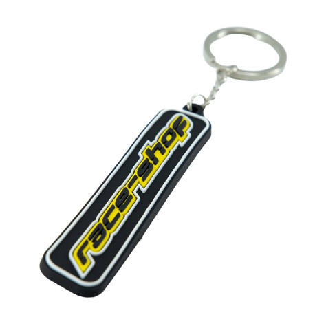 Kľúčenky RACES PVC kľúčenka "Race-Shop" logo - Žltá/čierna | race-shop.sk