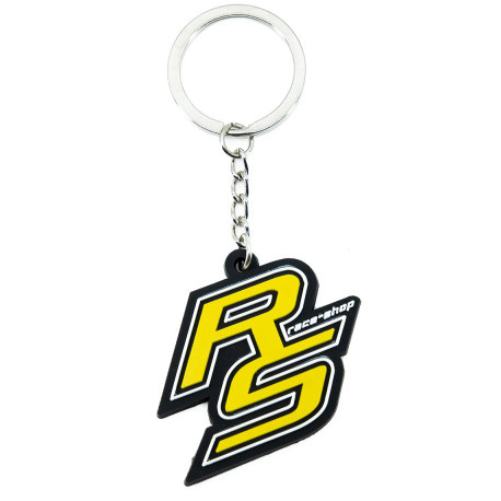 Kľúčenky RACES "RS" logo PVC kľúčenka - Žltá | race-shop.sk