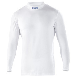 SPARCO B-ROOKIE dlhé motokárové tričko pre muža - biele