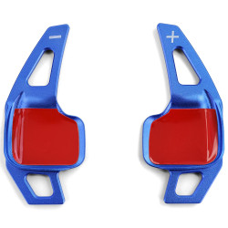 Aluminium paddle shifters for BMW X1 F48 X4 F26 X5 F15 X6 F16, blue