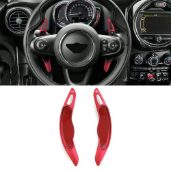 Aluminium paddle shifters for Mini Clubman F54 Countryman F60, red